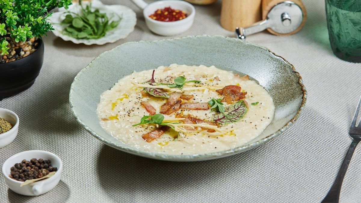 Risotto carbonara